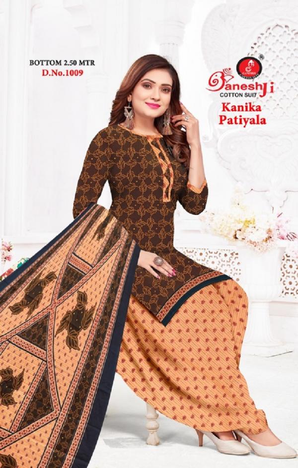 Ganeshji Kanika Patiyala Vol 1 Heavy Indo Cotton Dress Material